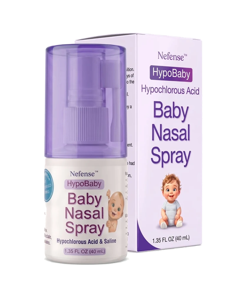 HypoBaby HOCl Nasal Mist - Nefense Ultra-Gentle HOCl Nose Spray for Babies
